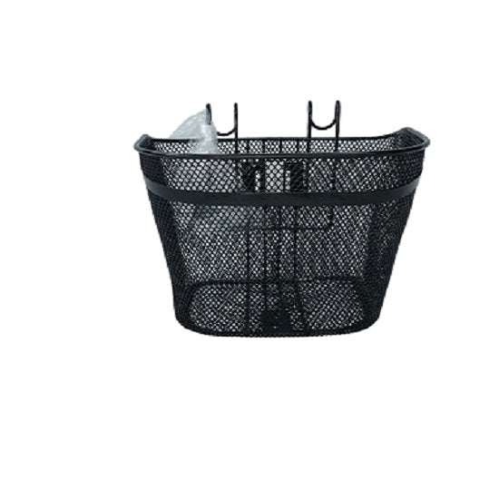 bicycle Basket strawberry type mesh black round