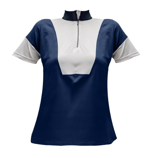 Equileisure vivien sport shirt navy with white