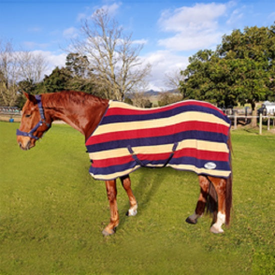 Blanket fleece with stripes