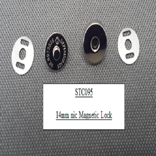 Magnetic button 15mm silver