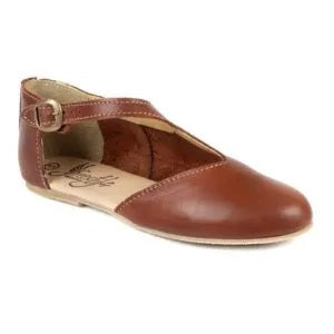 Jenna Premium Leather Ladies shoe Onspan Brown
