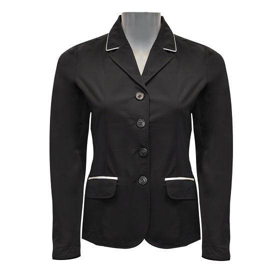 Equileisure show jacket - piping detail black