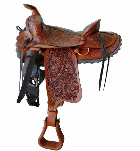 Elpaso western saddle available in black and brown colour