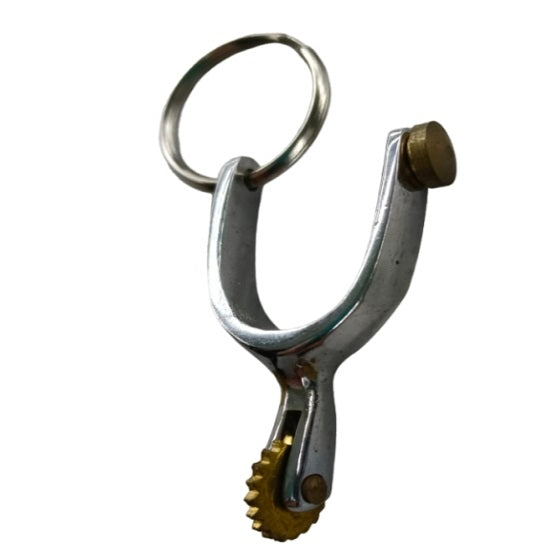 Key ring roping spur chrome