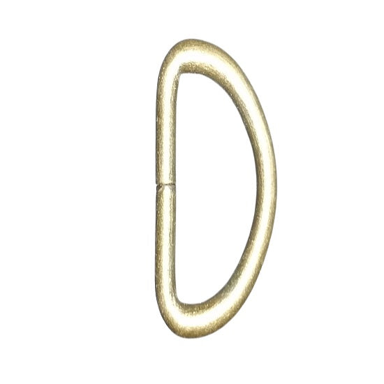 D ring 19mm antique brass