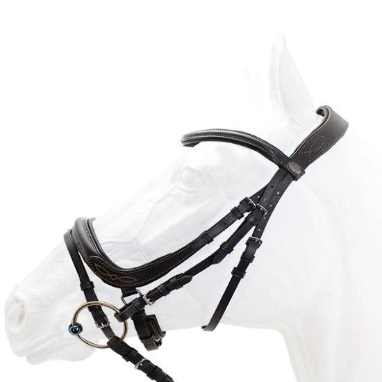 Bridle - capriole ivy padded rubber reins