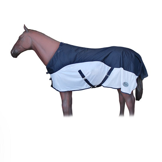 Rain and fly  protection blanket combo navy and white