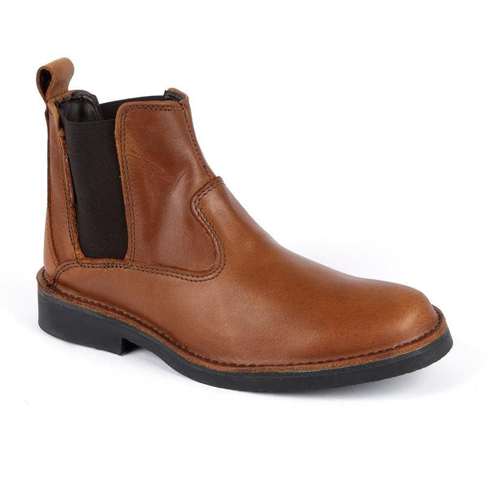Ruan Mens Premium Leather Veldskoen Boot Brown