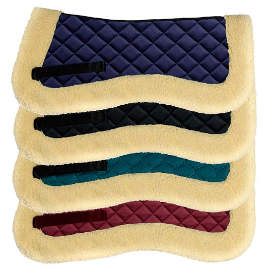 Equistyle half back pad with synthetic fur large size