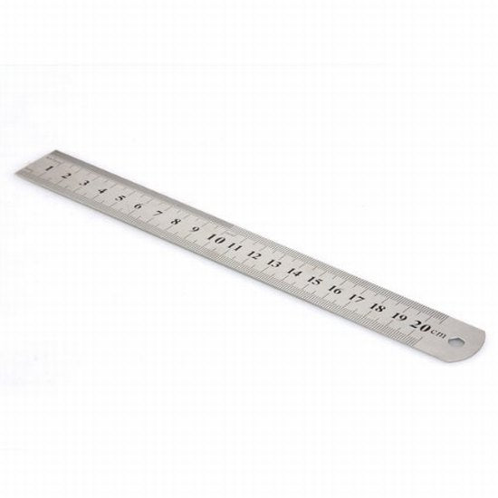 Ruler metal inch/cm
