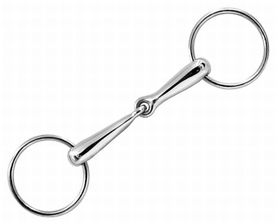 Bit hollow loose ring snaffle 16mm