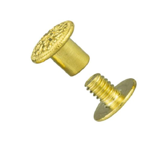 Ivan decorative screw posts  10/pk color: brass plated